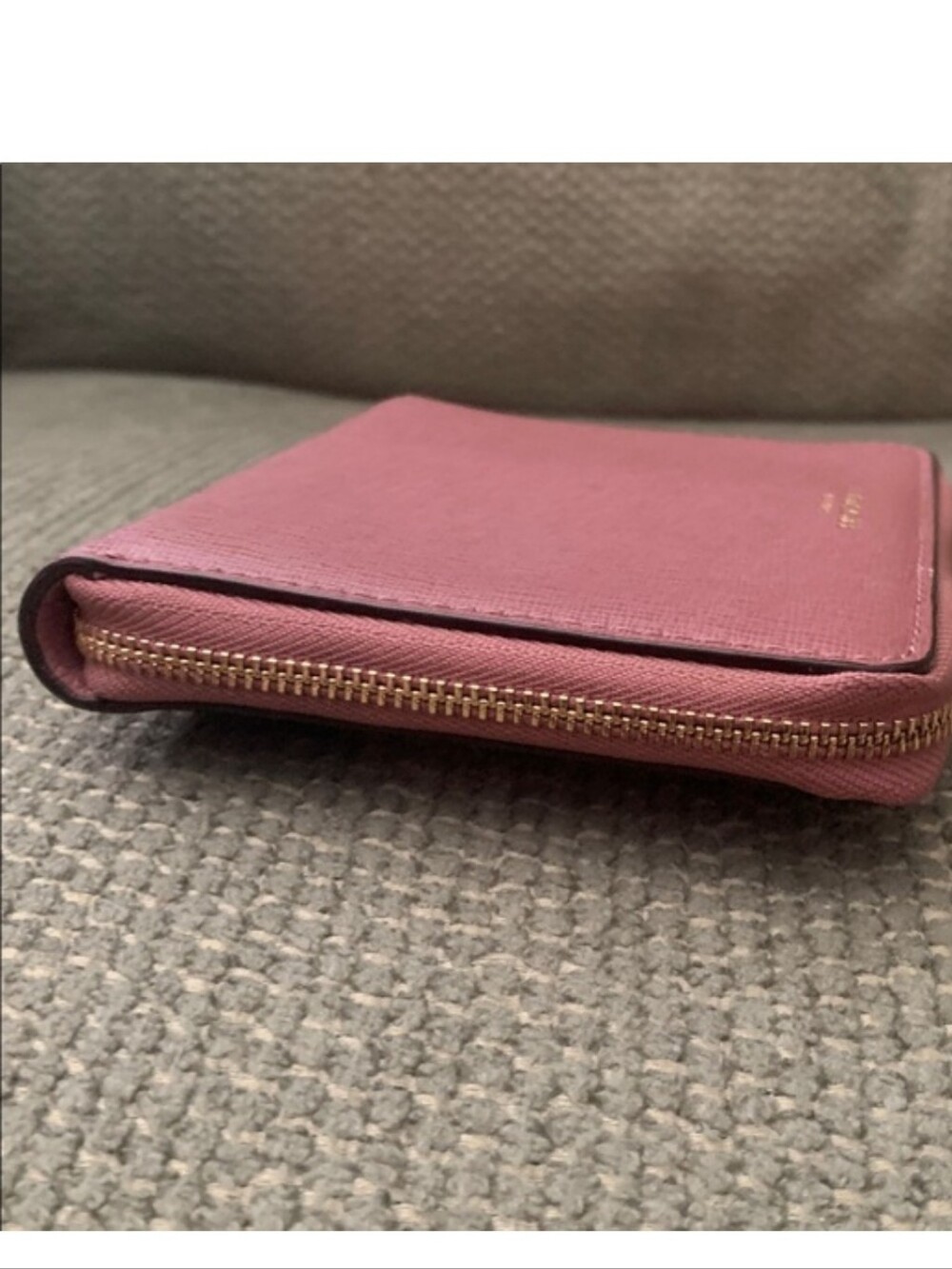 Coach Saffiano Zip-Around Wallet in Dusty Mauve EUC - Picture 4 of 12